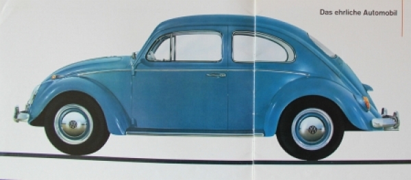 Volkswagen Käfer Modellprogramm 1962 Automobilprospekt (0858)