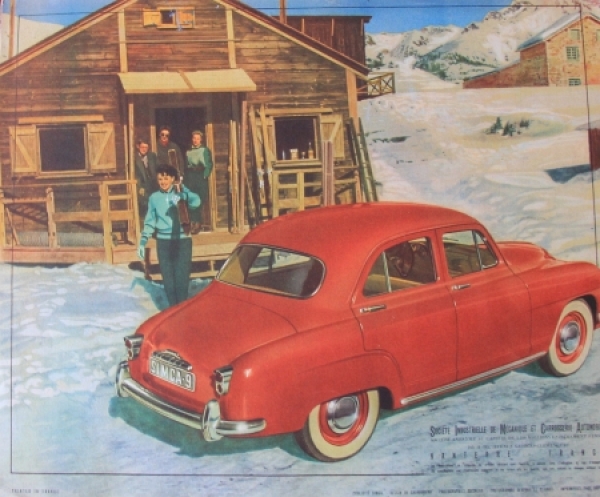 Simca Aronde Modelprogram 1953 Carbrochure (7981)