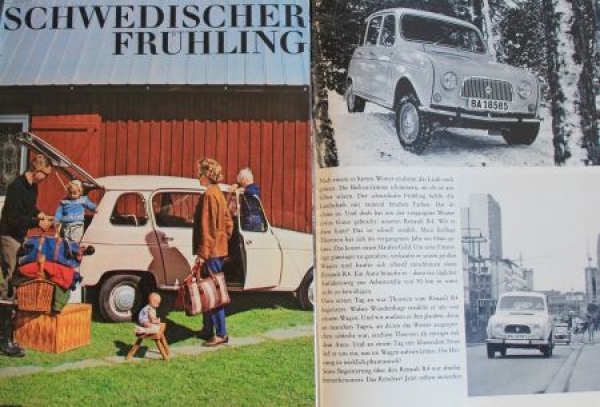 Renault 4 Modelprogram 1964 Carbrochure (8073)
