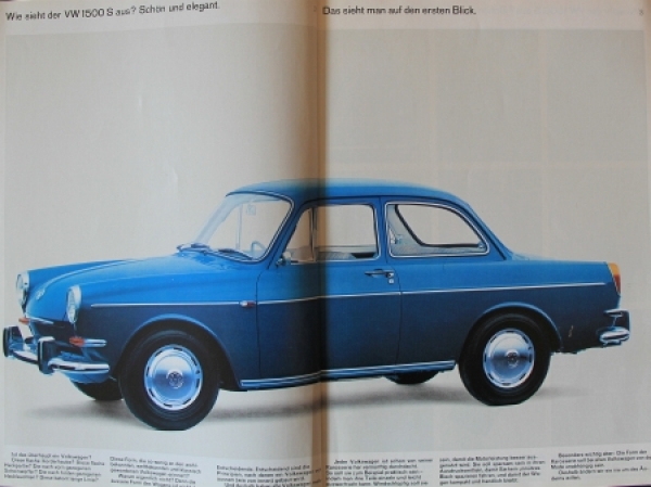 Volkswagen 1500 Modelprogram 1964 Carbrochure (7579)
