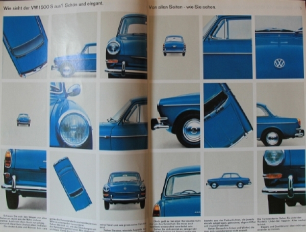 Volkswagen 1500 Modelprogram 1964 Carbrochure (7579)