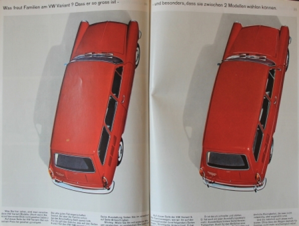 Volkswagen 1500 Modelprogram 1965 Carbrochure (7581)
