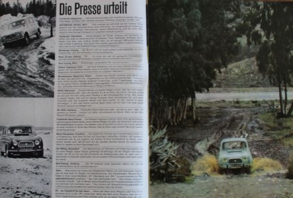 Renault 4 Modelprogram 1963 Carbrochure (2110)