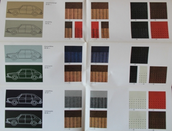 Volkswagen 411 Color + Cushion 1969 Carbrochure (7587)