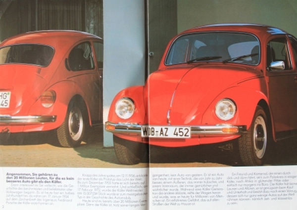 Volkswagen Beetle Modelprogram 1984 Carbrochure (7589)