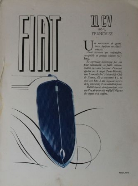 "Fiat Revue Bimestrielle" FIAT-Factorymagazine 1934 (8025)