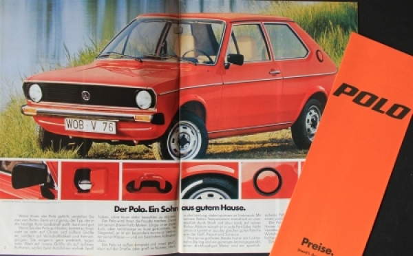 Volkswagen Polo Modelprogram 1977 Carbrochure (2159)
