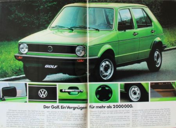 Volkswagen Rabbit Modelprogram 1977 Carbrochure (8040)