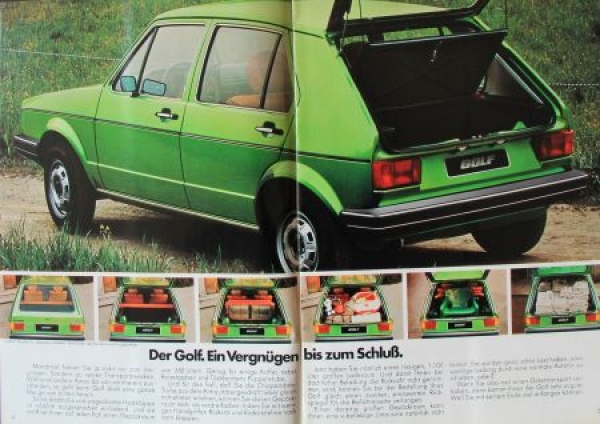 Volkswagen Rabbit Modelprogram 1977 Carbrochure (8040)