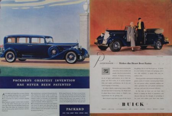 Packard Studebaker Buick 4 advertising 1928-1935 (1142)