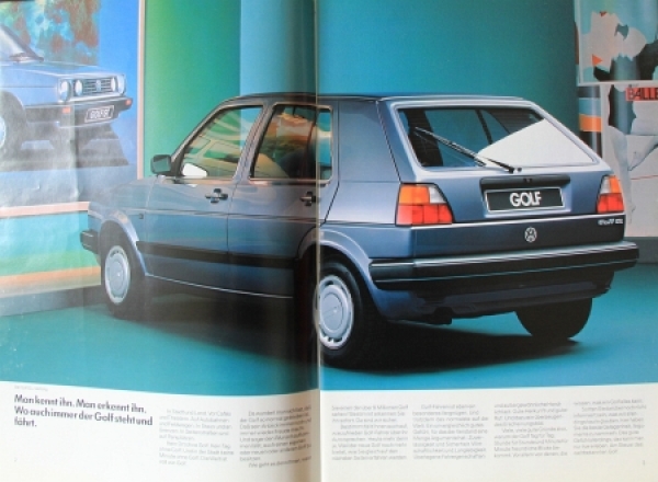 Volkswagen Rabbit Modelprogram 1987 Carbrochure (9072)