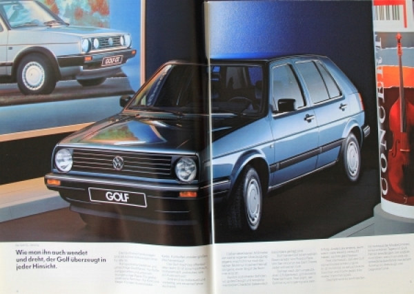 Volkswagen Rabbit Modelprogram 1987 Carbrochure (9072)