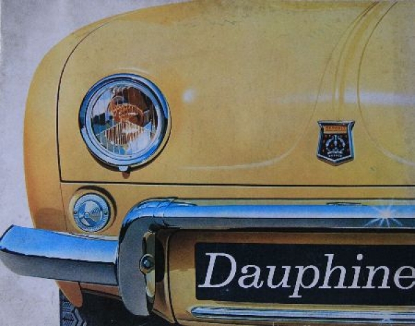 Renault Dauphine Modelprogram 1962 Carbrochure (8052)