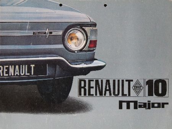 Renault 10 Major Modelprogram 1966 Carbrochure (8055)