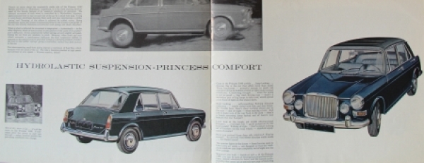 Austin Vanden Plas 1100 Princess Modelprogram 1963 Carbrochure (9085)