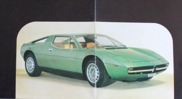 Maserati Merak Modelprogram 1972 Carbrochure (1530)