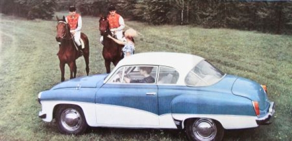 Wartburg 1000 Special-Models Modelprogram 1964 Carbrochure (8103)