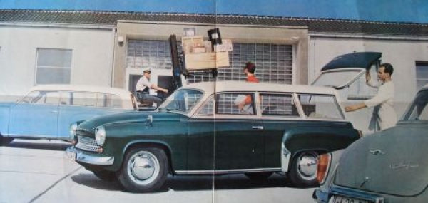 Wartburg 1000 Special-Models Modelprogram 1964 Carbrochure (8103)