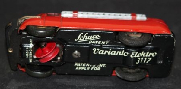 Schuco Varianto Elektro Firebrigade 1955 Tinomdel with frictiondive (1830)