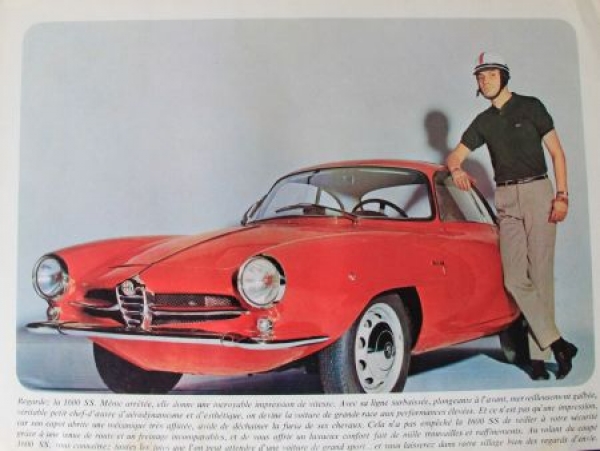 Alfa Romeo Modelprogram 1963 Carbrochure-Map with 7 Brochures (8124)
