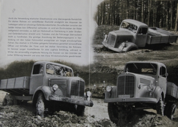 Mercedes-Benz LA 311 Modellprogramm 1951 Lastwagenprospekt (8847)