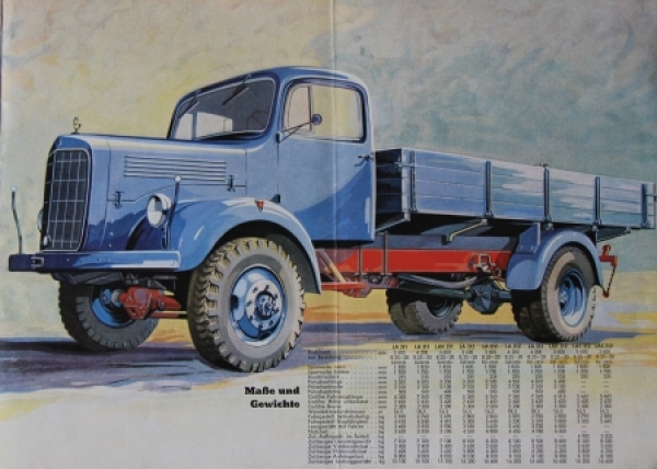 Mercedes-Benz LA 311 Modelprogram 1951 Truckbrochure (8847)