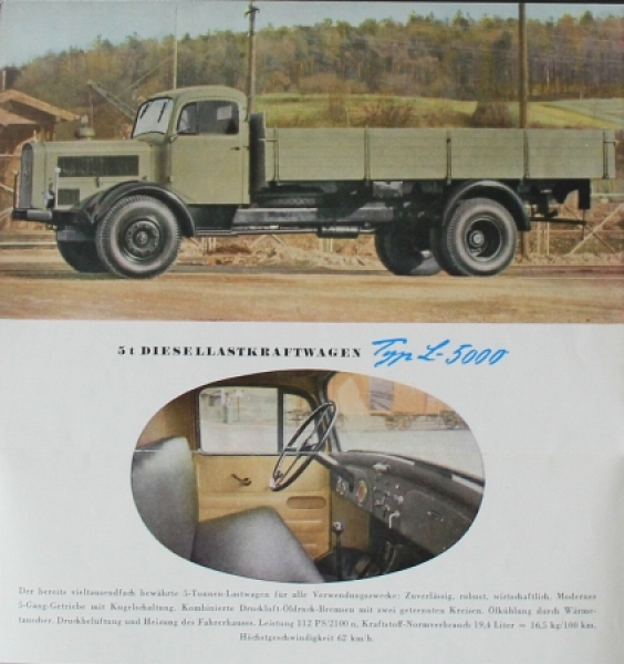 Mercedes-Benz Comercial Vehikel Modelprogram 1951 Truckbrochure (8845)