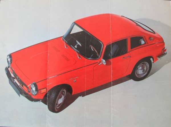 Honda S 800 Coupe Convertible Modelprogram 1967 Carbrochure (8156)