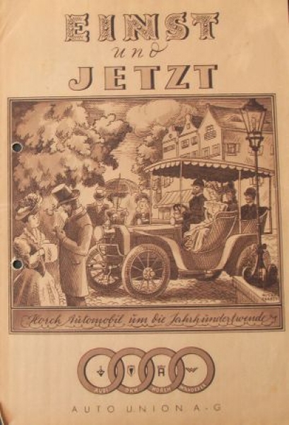 Auto-Union Modelprogram 1933 "Einst und jetzt" Carbrochure (7037)