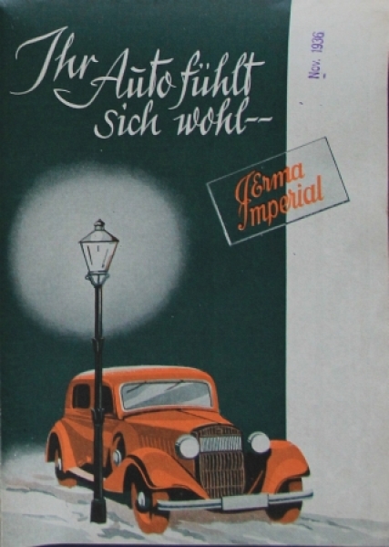 Winter-Accessoires-Catalogue "Ihr Auto fühlt sich wohl" 1936 Carbrochure (7394)
