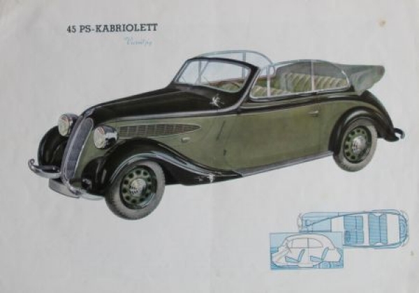 BMW Sixcylindre Modelprogram 1936 Carbrochure (7032)