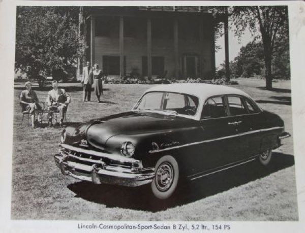 Lincoln Cosmopolitan Sport Sedan 1949 Factoryphoto (8211)