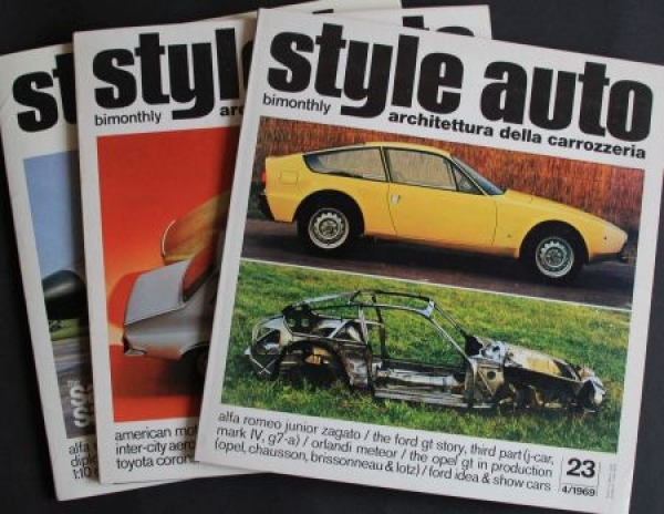 Bellia "Style Auto 23-36" 3 issues Car-History 1970 (7092)