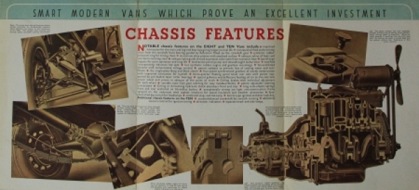 Austin Eight-Ten Vans Modelprogram 1939 "You can depend on it" Truckbrochure (4099)