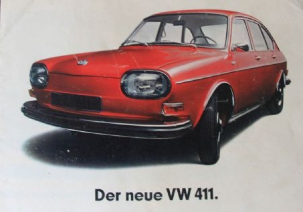 Volkswagen 411 Modelprogram "Der neue 411" Carbrochure (8255)