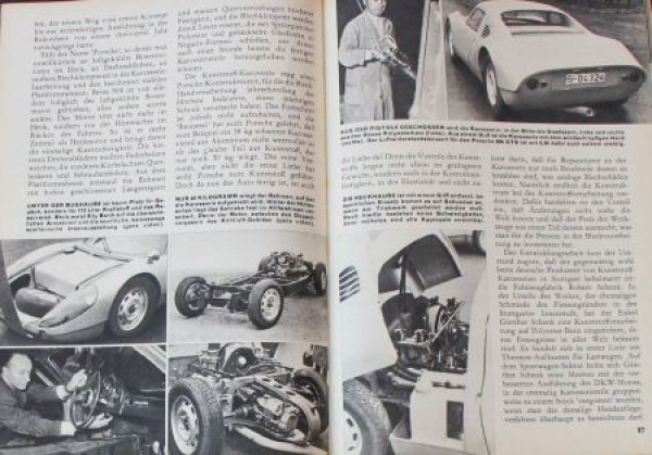 "Hobby - Das Magazin der Technik" 1964 Porsche 904 GTS Technical-Magazine (8399)