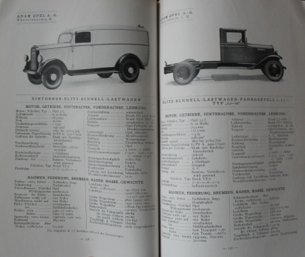 "Autotypenbuch - Typentafeln der Deutschen Kraftfahrzeuge" Automobil-Yearbook 1931 (8318)
