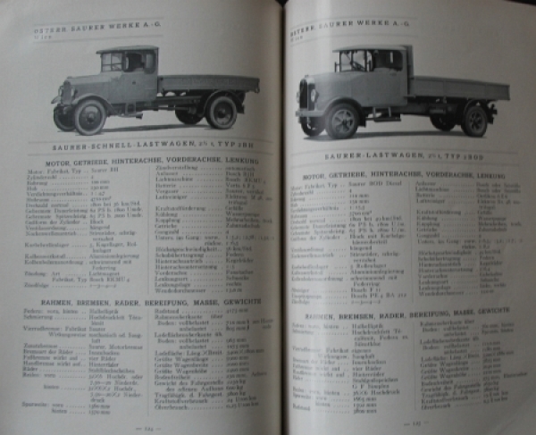 "Autotypenbuch - Typentafeln der Deutschen Kraftfahrzeuge" Automobil-Yearbook 1933 (8322)
