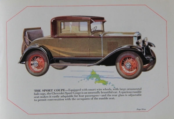 Chevrolet Modelprogram 1930 Carbrochure (8332)