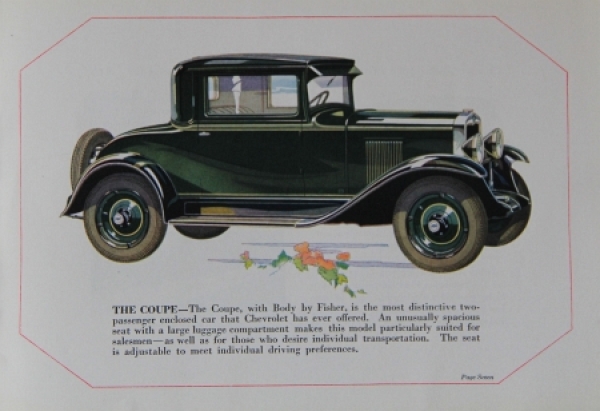 Chevrolet Modelprogram 1930 Carbrochure (8332)