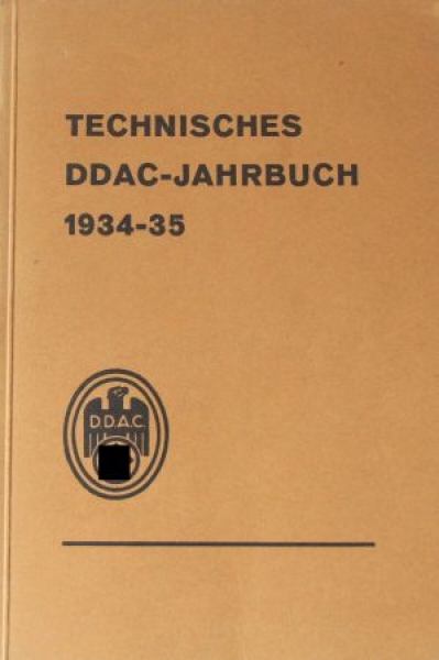 Szenasy "Technisches DDAC-Jahrbuch 1934-35" Vehicletechnic 1935 (8469)