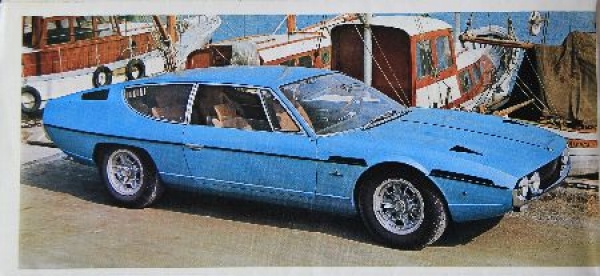 Lamborghini Espada Modellprogramm 1968 Carbrochure (8459)