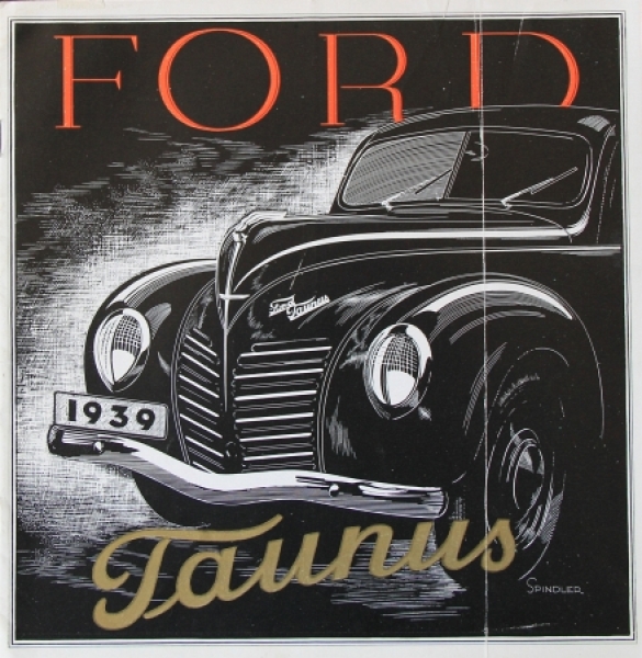 Ford Taunus Modellprogramm 1939 Automobilprospekt (8489)