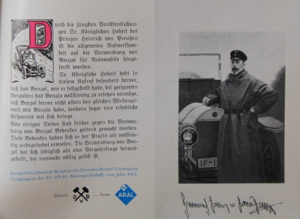 BV Aral 1953 "Vor 100 Jahren fing es an" Imagebrochure (8509)