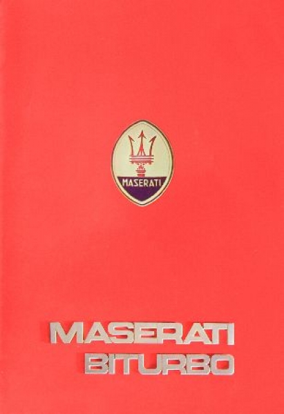 Maserati Biturbo Modelprogram 1982 Carbrochure (8516)