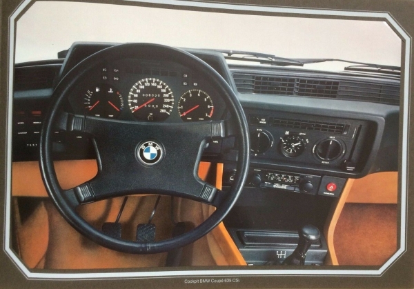 BMW 635 - 733 Modelprogram 1976 "Meinungs-Bilder" Carbrochure-Map (9830)