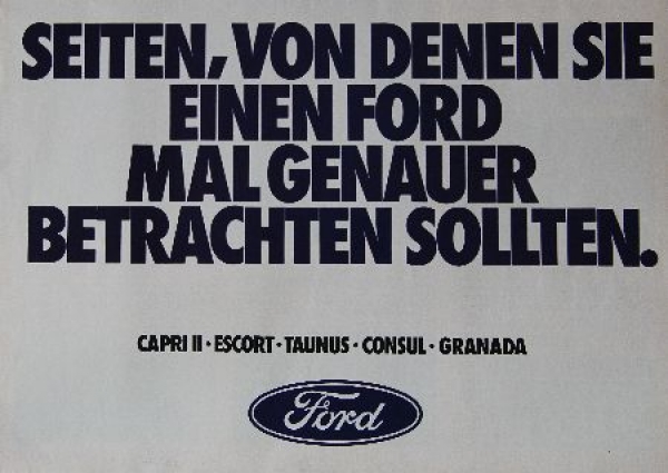 Ford Modelprogram 1974 Carbrochure (8568)