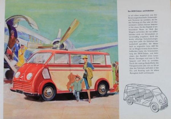 DKW Commercial 3=6 Modelprogram 1953 Carbrochure (7321)