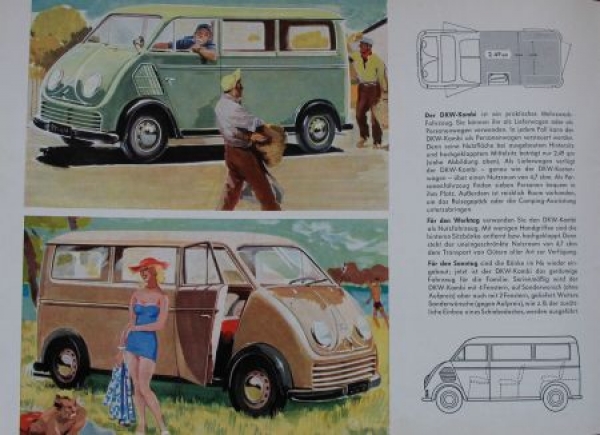 DKW Commercial 3=6 Modelprogram 1953 Carbrochure (7321)