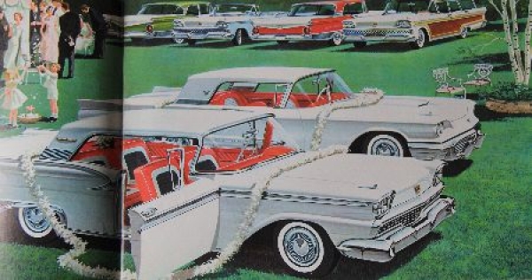 Ford Galaxie Modelprogram 1959 Carbrochure (8605)